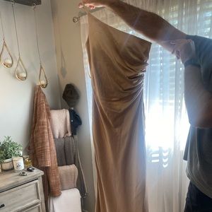 Size 4 revelry bridesmaid dress champagne gold